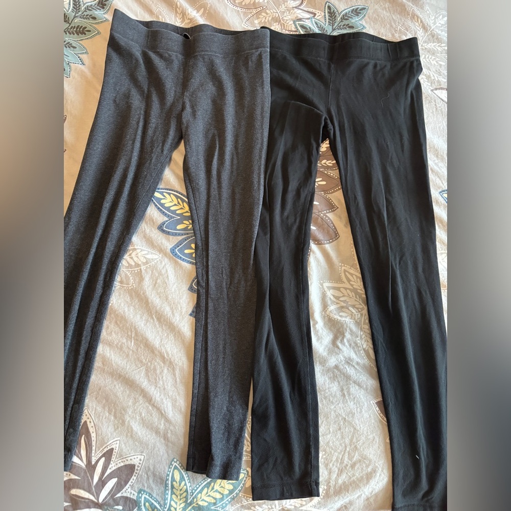 Nicole Miller Black and Gray Leggings